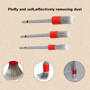 Offre Spéciale : Kit de 3 Brosses de Nettoyage Automobile Affûtées en Plastique pour Lave-Auto, Détail Intérieur, Jantes et Réservoir de Carburant - Product Image 4
