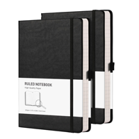 Carnet en cuir personnalisé avec logo, format A5, carnet d'affaires, carnet d'écriture, cadeau promotionnel d'entreprise