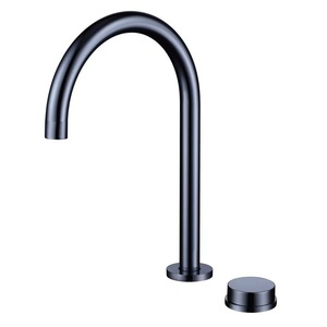 Jieshida Single Handle Basin Faucet 7.0-8.9in Spout Reach Modern <b>Deck</b> Mounted Brass Hot Cold Water For Hotels - Product Image 4