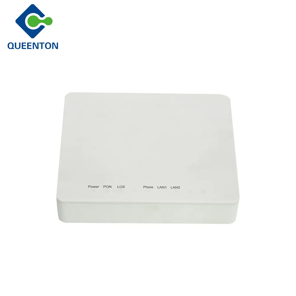 F612 v6.0 Gpon onu ont 1GE + 1FE + 1pot antarmuka SC/UPC Internet IPTV dan layanan VoIP 1GE 1FE ONU