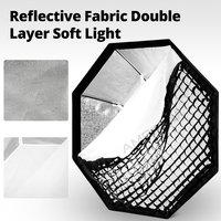 Godox FW140 140cm Bowens Mount Photographie Réflecteur Octogone Honeycomb Grid Softbox avec pour Studio Flash Light