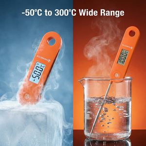 Thermomètre numérique de haute précision 0,5°C pour aliments et viande, lecture instantanée en 0,5s, étanche IP68, thermomètre de barbecue rotatif à <span class=keywords><strong>180</strong></span> degrés, OEM - Product Image 5