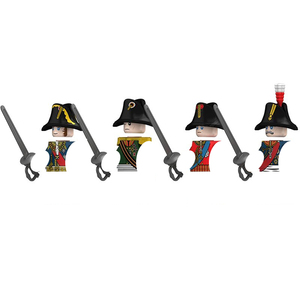 N041-048 Guerres napoléoniennes Général Maréchal Prince Prussien Ulan Figurines de construction en plastique ABS à petites particules Jouets pour garçons - Product Image 2