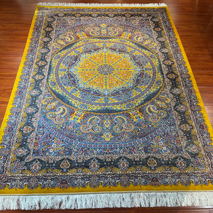 Chất Lượng Cao Phương Đông Truyền Thống Phương Đông Lụa Thảm Cổ Kerman Ba Tư Hoa Tay Thắt Nút Thảm Cho Phòng Khách - Product Image 2