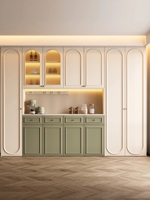Maßge schneiderte französische Retro Massivholz Vitrine für Wohn-und Esszimmer möbel Side board