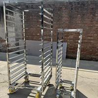 Carro de Plataforma de Acero Inoxidable de 4 Ruedas, 60x40cm, Motor de 1000W, Carro de Transporte Industrial de Grado Alimenticio para Almacén