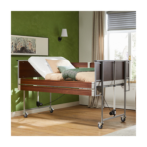 Cama de <span class=keywords><strong>Hospital</strong></span> Eléctrica de Madera para Pacientes, Cama Médica para el Cuidado de Ancianos en Residencias, de la Empresa Alemana de Suministros Médicos - Product Image 1