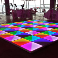 Prix de gros - Piste de danse LED 3D en verre de 1 m pour mariage