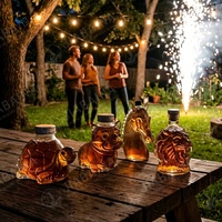 Botellas de Licor de Vidrio con Forma Personalizada, Decantadores de Vidrio Decorativos Creativos para Licores y Regalos