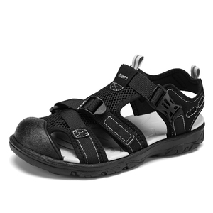 Sandalias de Senderismo Ecológicas para Hombre, Punta Cerrada, Remaches Fijos, Sin Adhesivo, Puntera Anticolisión, Antideslizantes, Calzado de Playa para Exteriores - Product Image 1
