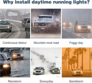 Thông qua loại xe mui xe ánh sáng động cơ Bìa scan LED chạy ban ngày đèn phụ tùng ô tô và phụ kiện - Product Image 6