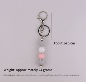 Expédition rapide : Barres de porte-clés à perler en métal vierges en gros pour artisanat, cadeaux DIY, kit de fabrication de bijoux avec perles en silicone, prêt à expédier (RTS) - Product Image 4