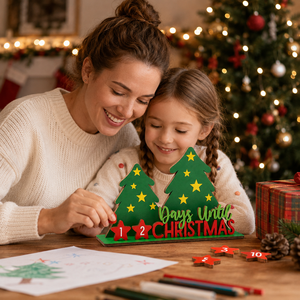 Christmas Countdown <b>Calendar</b> Wooden Tree <b>Advent</b> <b>Calendar</b> Tabletop Holiday Decoration Reusable Home Decor - Product Image 4