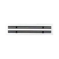 Grille de couverture en aluminium pour climatiseur 1 pièce, Grille de couvercle par lames fixes, diffuseur de fente linéaire pour plafond, ventilation de climatisation