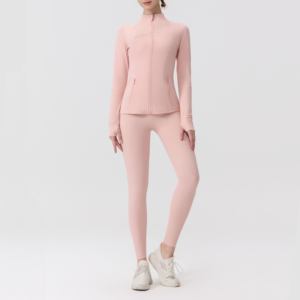 Set Yoga da Donna 2 Pezzi con Giacca e Pantaloni Jogger - Spedizione da Magazzino USA - Product Image 2