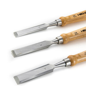 6 Stück Holzgriff robuster Kohlenstoffs tahl Holz bearbeitung Holz meißel Set Kit - Product Image 4