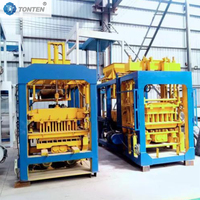 Machine automatique TONTEN 6-15 pour la fabrication de briques creuses, de blocs de béton, de ciment, de blocs de pavés en cendres volantes et de briques de pavage