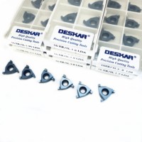 Plaquette de rainurage à montage plat Descar Carbide 16ER/IL 16IR/EL 0.7LDA 0.8LDA 0.9LDA 1.1LDA pour porte-outils de filetage SER/SIR