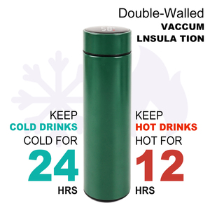 Botella de Agua Inteligente de Acero Inoxidable con Pantalla LED de Temperatura, 500 ml, Venta al por Mayor, Muestra Gratis, 2024 - Product Image 6
