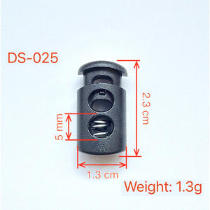 Cierre de Cordón de Plástico PU Threadify, Tipo Toggle, para Prendas y Zapatos, Apto para Lavado en Seco, Sin Níquel - Product Image 2