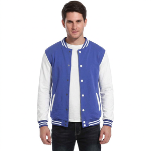 Chaqueta Varsity de Lana Personalizada con Cuello Alto, Nombre y Número Cosidos, para Hombres, Mujeres y Jóvenes, Tallas Grandes, Impermeable y Resistente al Viento - Product Image 1