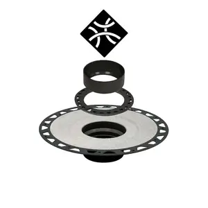 12 polegadas abs vertical flange, grade de drenagem de 4 polegadas, chuveiro preto fosco, dreno para bandeja do chuveiro uni-verde