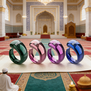 Regalo Islámico, Contador Electrónico de Zikir, Anillo Inteligente con Control por Aplicación, Tasbih Inteligente, Reloj Despertador con Azan, Anillo Zikr - Product Image 2