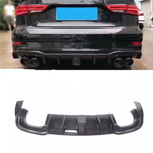 ตัวกระจายขอบกันชนหลังทำจากคาร์บอนไฟเบอร์พร้อมไฟ <span class=keywords><strong>LED</strong></span> สำหรับรถ Audi A3 Sline S3 Rs3รถเก๋ง2017 -2019 - Product Image 4