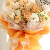 Vente en gros de papier d'emballage floral de plusieurs couleurs papier d'emballage imperméable pour bouquet de fleurs papier d'emballage pour bricolage artisanat emballage cadeau