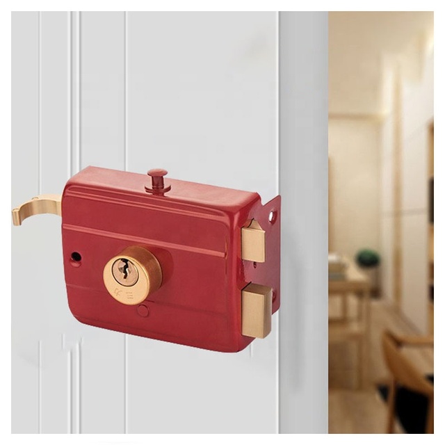Cerradura De Puerta 556 Bedroom Door Lock for Iron Doors Rim Lock Steel Door Lock
