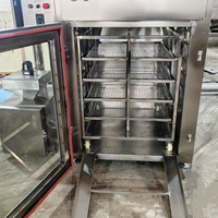 Precio de fábrica Nuevo diseño Horno ahumador Fuerte capacidad de carga Ahumador de barbacoa Máquina industrial para fumar pescado