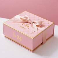 Boîte de Luxe Calendrier de l'Avent en Chocolat en Carton Rigide Forme Livre Magnétique Emballage Cadeau Avec 24 Petites Boîtes Surprises pour Cosmétiques