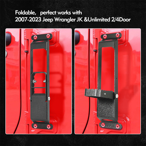 Bisagra de puerta de metal de diseño plegable, Pedal de pie, acceso superior a la azotea para Jeep Wrangler Jk 2007-2023 y puerta ilimitada 2/4