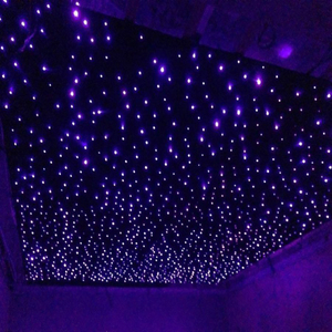 10W RGBW Multi-Color Changing Fiber Optic Star <b>Light</b> Strip Kit with Flashing Motor & RF Remote Control for Car Roof Ceiling - Product Image 6