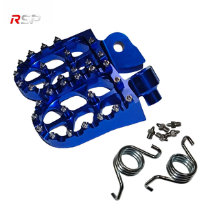 Reposapiés de Aluminio CNC para Motocicleta Todoterreno, <span class=keywords><strong>con</strong></span> Pernos de Acero, Plataforma Ancha Anodizada, Juego de Reposapiés para Motocross Enduro - Product Image 5