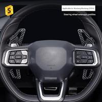 Es Accessoires d'intérieur de luxe en fibre de carbone 2024 pour Ford Mustang S650 Paddle Shift Paddle Cover Kits d'intérieur Accessoires de voiture