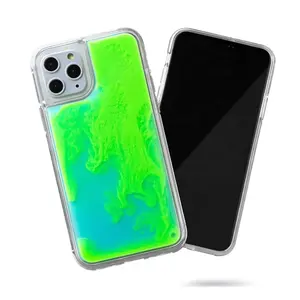 líquido cubierta del teléfono arenas movedizas a prueba de golpes de agua se funda para teléfono celular para iphone 11 pro max