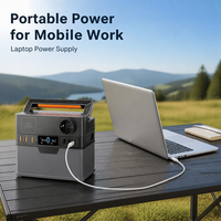 Station d'alimentation portable 300W tout-en-un, générateur solaire, chargeur de voiture AC, contrôle par application pour drone, projecteur, camping