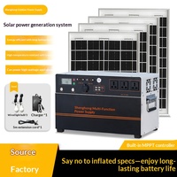 Système de production d'énergie solaire photovoltaïque avec contrôleur MPPT, batterie lithium-ion, alimentation pour réfrigérateur domestique et climatiseur