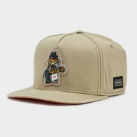 Gorra de Béisbol CAYLER de 6 Paneles, Diseño de Dibujos Animados, Estilo Hip-Hop, PVC, Unisex para Adultos, Visera Plana, Ajustable, Bordada, para las Cuatro Estaciones