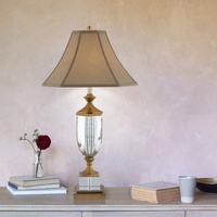 Cadre en laiton pour décoration de Table, lampe de grande taille, Style américain, en cristal
