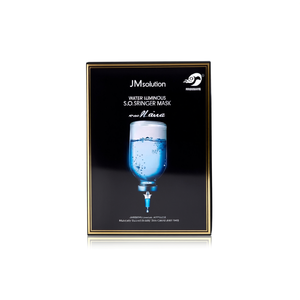 Masque facial en feuille noire JMsolution Water Luminous S.O.S Ringer Mask, formule K-Beauty, soin quotidien de la peau, tous types de peau - Product Image 2