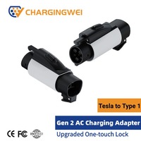 Adaptateur de charge pour véhicule électrique Tesla NACS vers Type 1 J1772 2e génération, 32A 7,2KW AC, connecteur étanche pour véhicules électriques américains