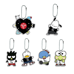 Llavero de acrílico personalizado al por mayor con colgante de dibujos animados, patrón impreso UV, tendencia de moda, regalo creativo para el campus - Product Image 1