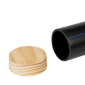 Tuyaux d'irrigation agricoles en PEHD extrudés, résistants à la chaleur, noirs, perforés, de 4 pouces, avec manchon de drainage - Product Image 2