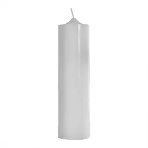 無煙と涙のない機能50時間燃焼パラフィンワックス無香料の大きな白い色の柱のキャンドル