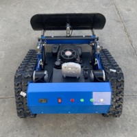 Mesin Pemotong Rumput Robot JINGYU JY-550J, Kendaraan Berpenggerak Sendiri, Dapat Dikendalikan dari Jarak Jauh, Segala Medan, Kelas Industri, 125cc 4-tak