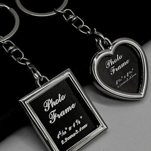 Porte-clés photo numérique miniature en métal personnalisé DIY, vente en gros, mini cadre photo numérique en métal, porte-clés cadre photo en métal - Product Image 5
