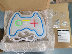 Letrero Luminoso LED de Neón con Diseño de Mando de Videojuegos Weicao, Letreros de Neón para Sala de Juegos, Dormitorio de Niños y Adolescentes, Regalo de Cumpleaños, Decoración de Sala de Estar - Product Image 5