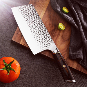 Household kitchen <b>knife</b> set, hand-forged hammered <b>knife</b>, cleaver, chef's <b>knife</b>, meat slicer, kitchen <b>bone</b> cleaver. - Product Image 2